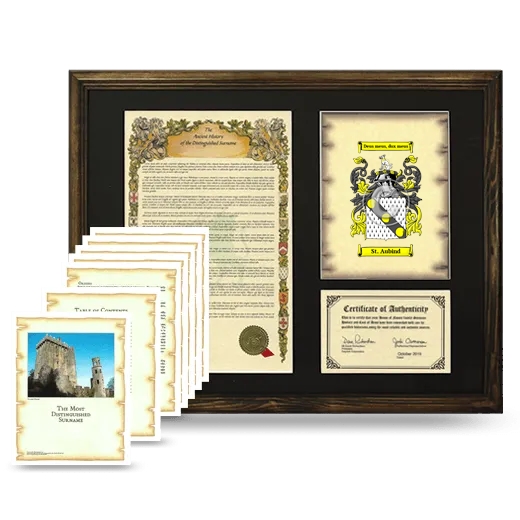 St. Aubind Framed History And Complete History- Brown